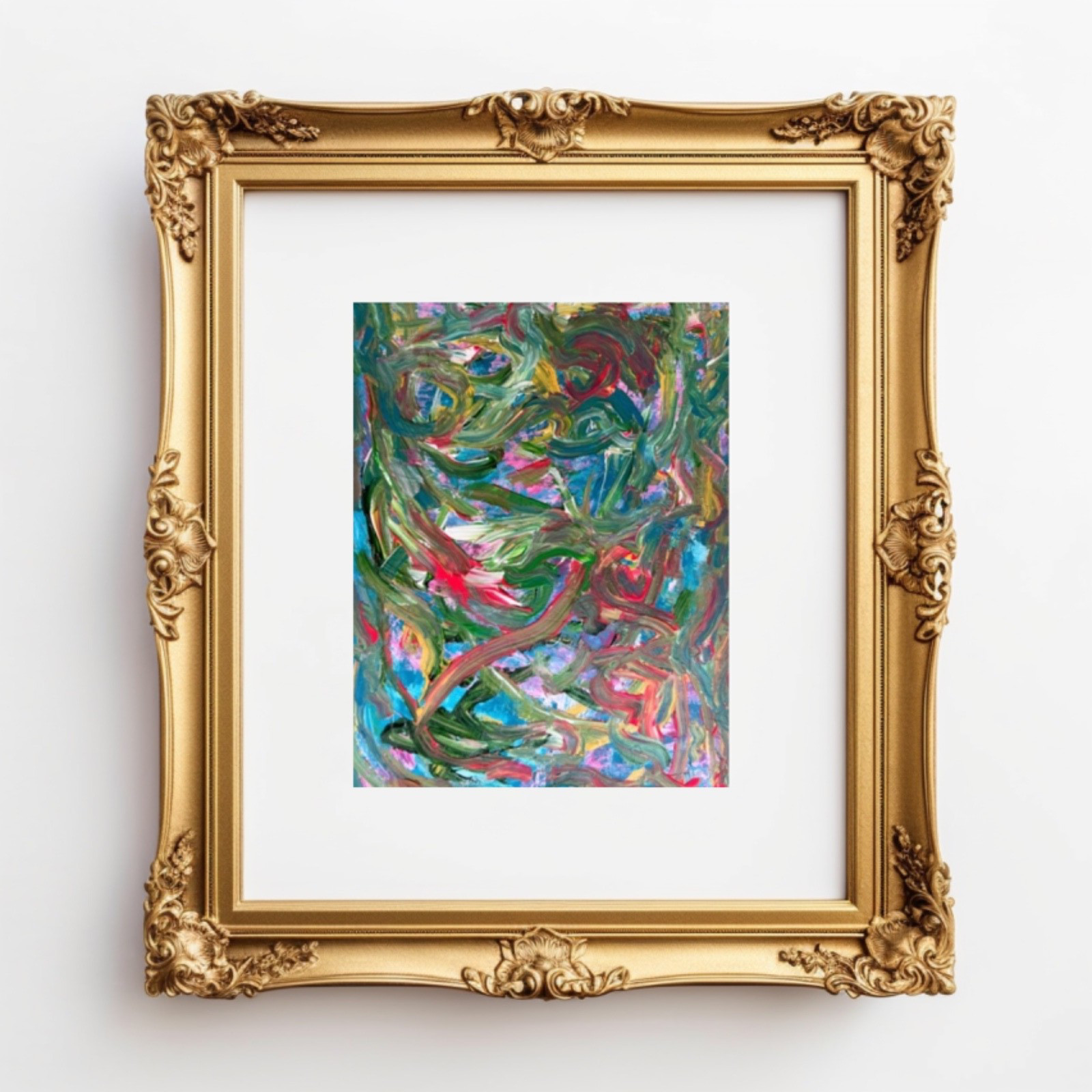 Colorful Abstract Painting Modern Art Original Acrylic 11 x 14 Jimarieart
