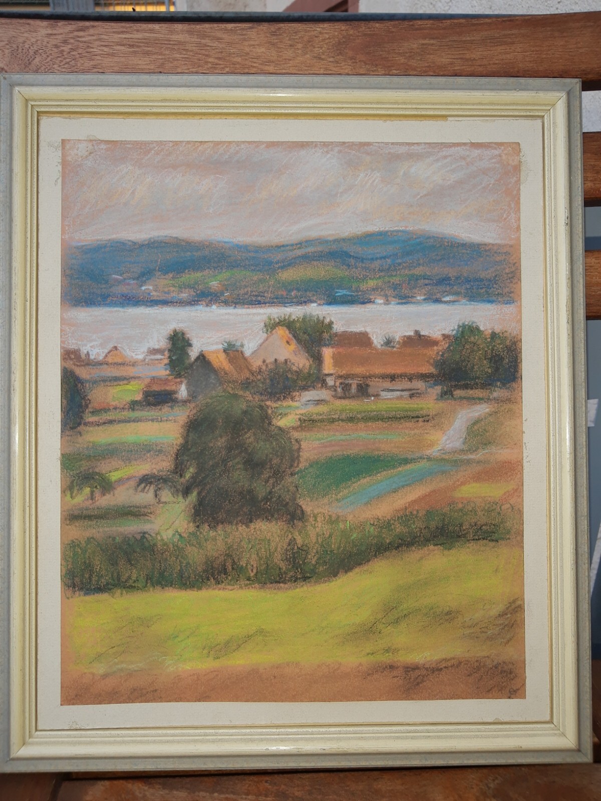 Landscape on the Upper Rhine Lake Constance Black Forest signed EY Edmond YARZ? EDMOND YON ?