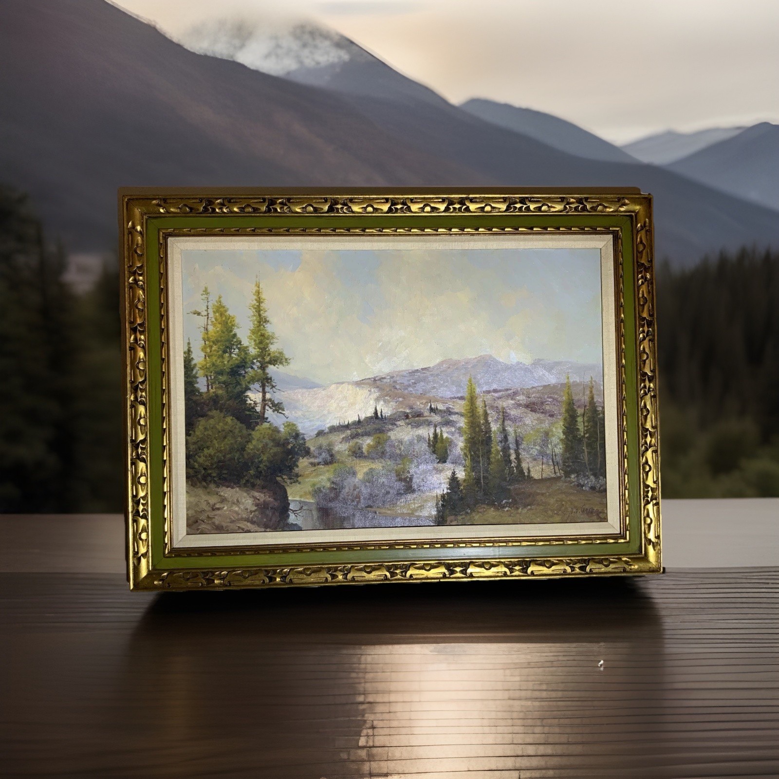 A.D. Greer “Windswept Valley” Original Oil Painting