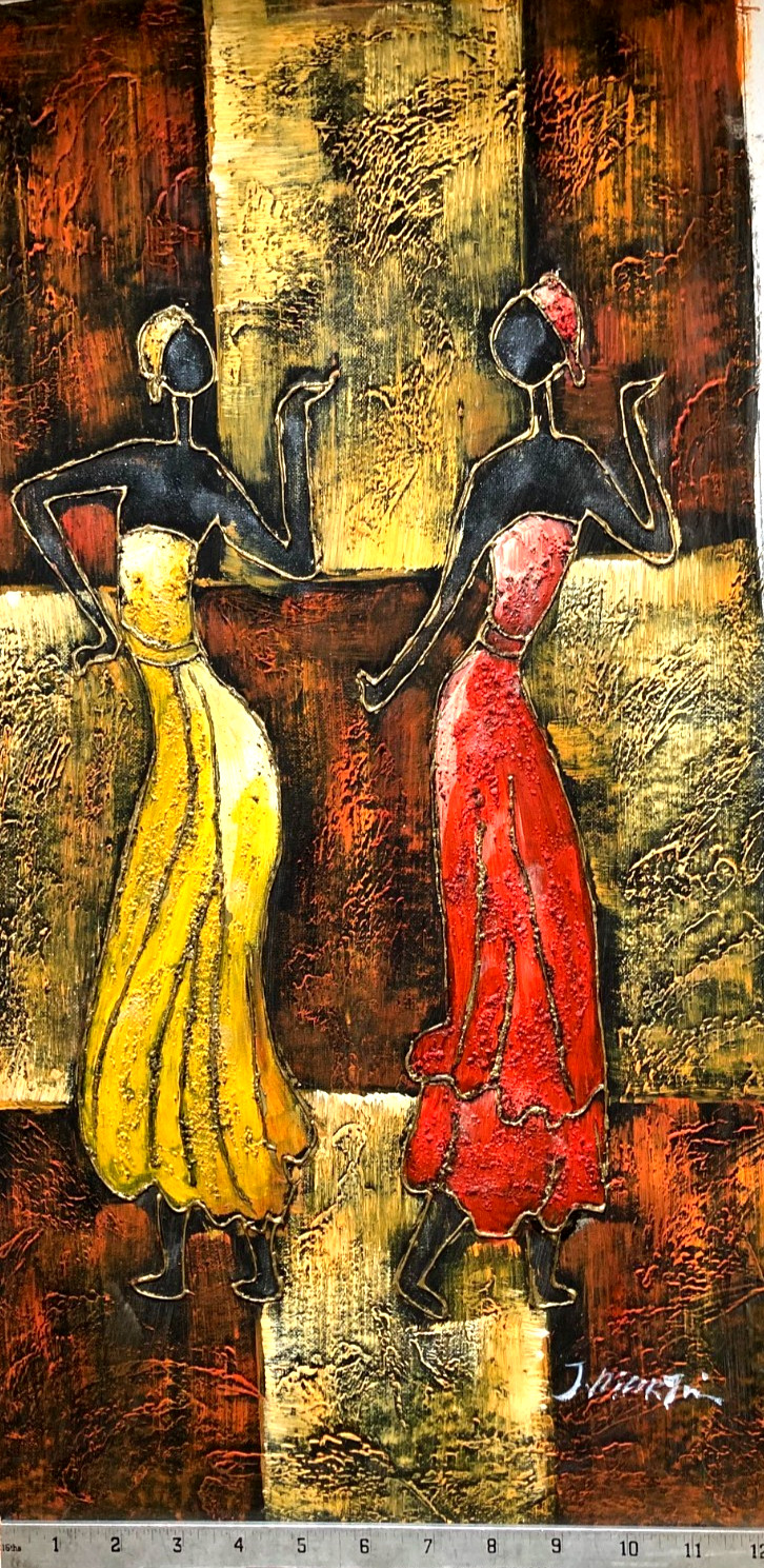 Original Oil Painting – Dancing Ladies