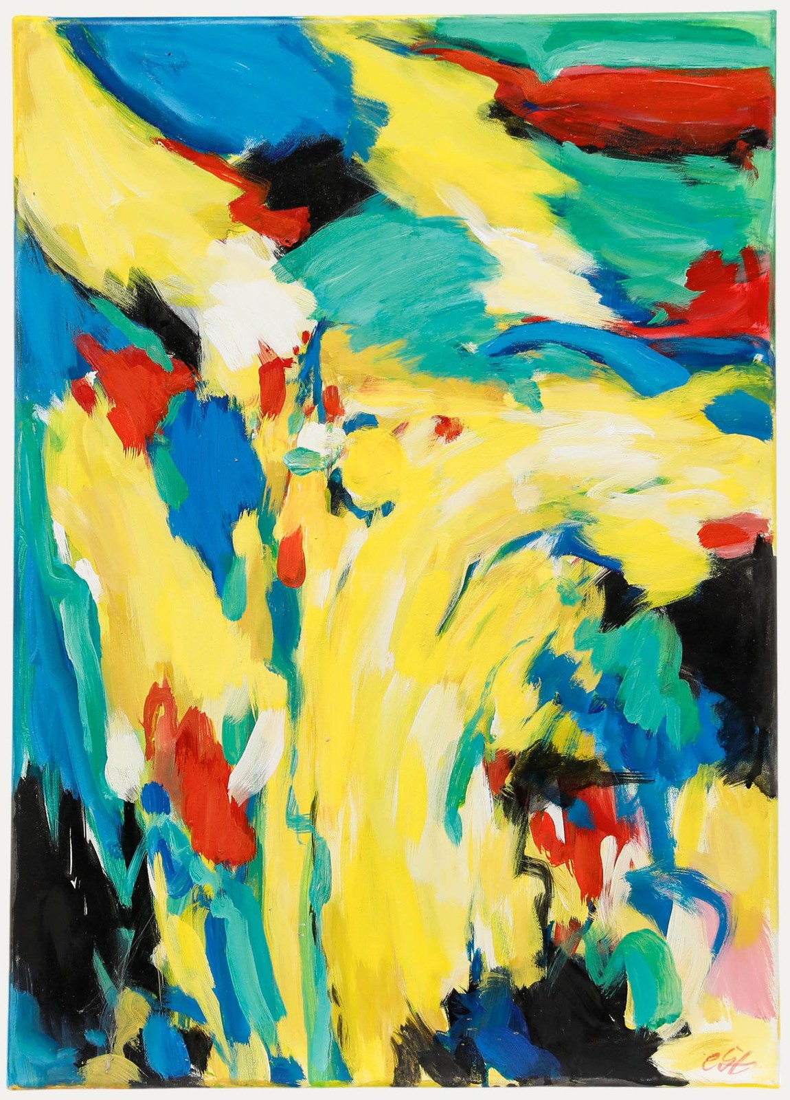 Erwin Steinhauser (1939-2023) – Contemporary Acrylic, Primary Abstract
