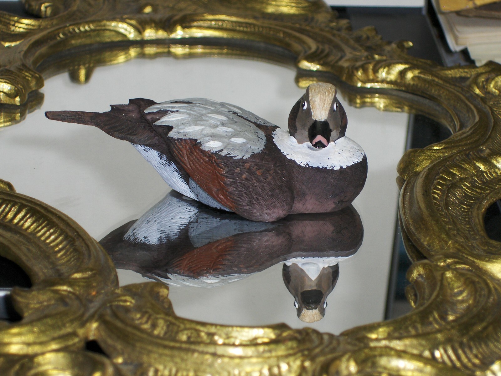 Little Wild Duck Gorgeous Hand Painted Decoy Art Nature’s Window R. Desjardins