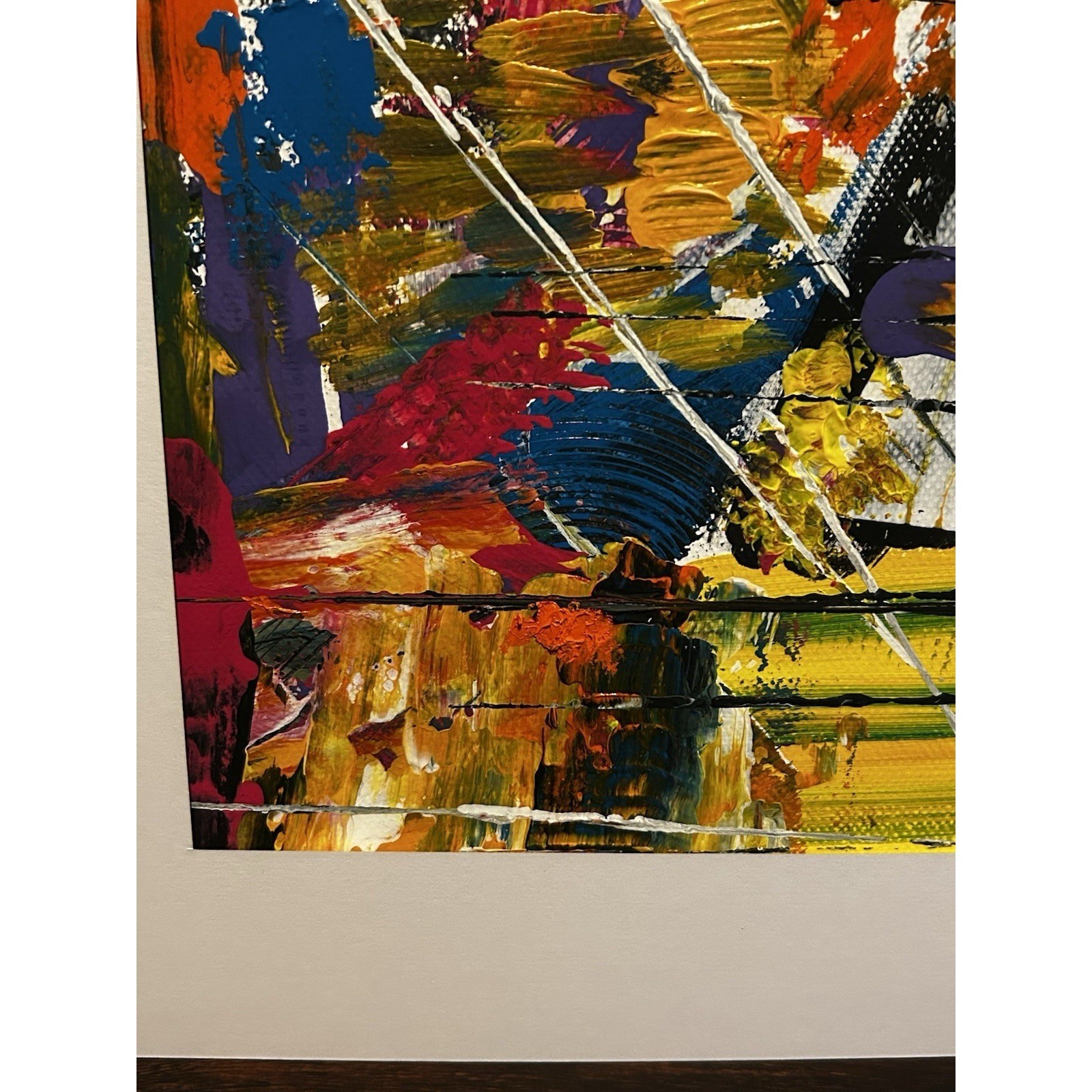 Jodiann Post Paper Painting Acrylic Modern Art Matte Abstract Titled Vertigo