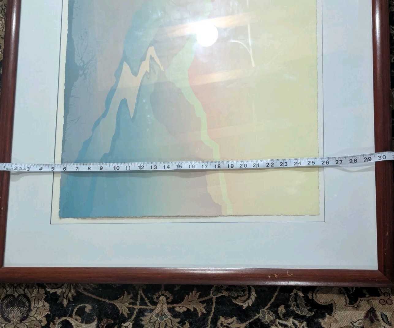 Set Of 2 Large Soft Abstract Landscape Paintings Signed Artwork 36in X 30in READ