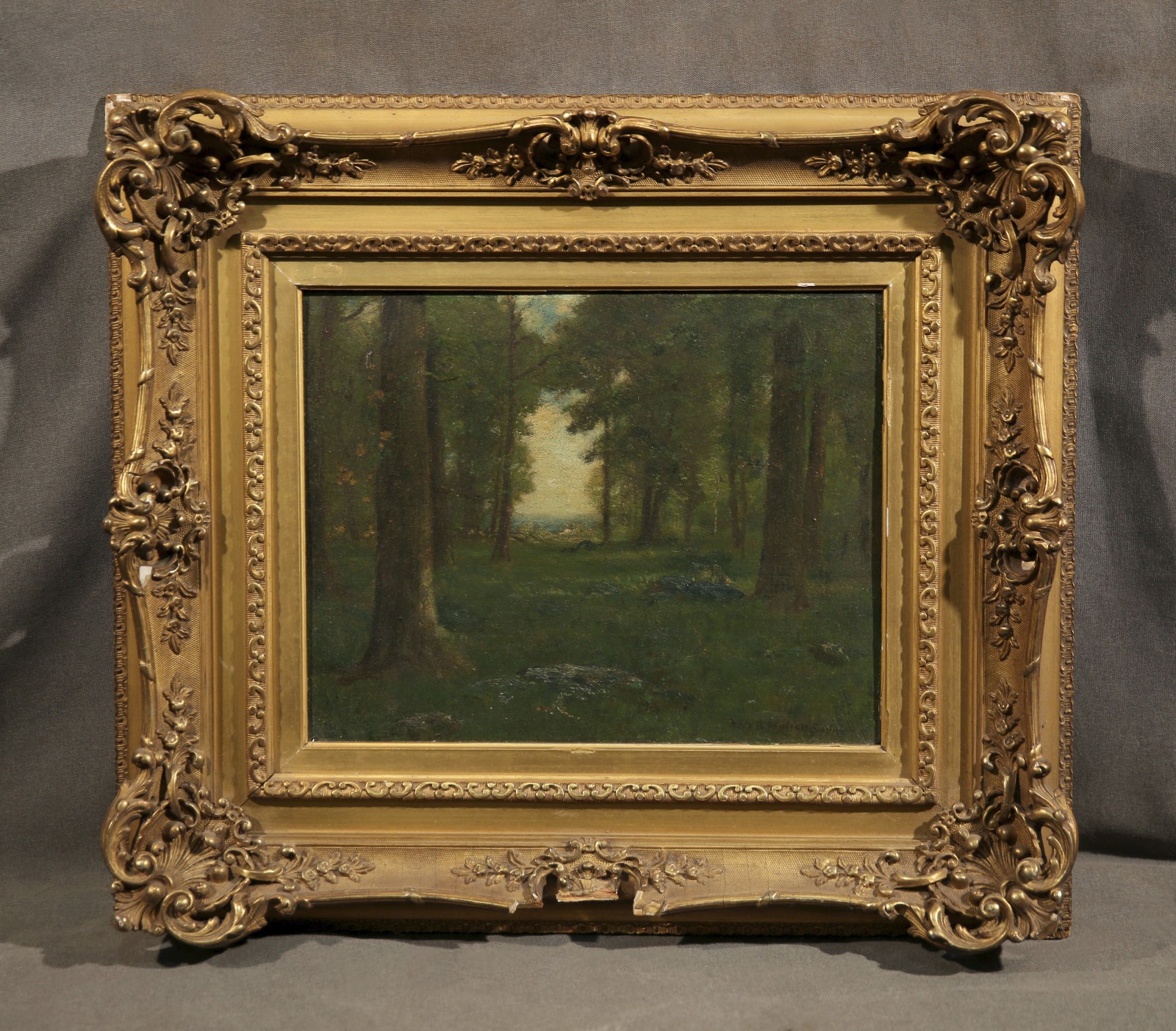 «Forest Clearing» Landscape Att. to Frederick Ballard Williams