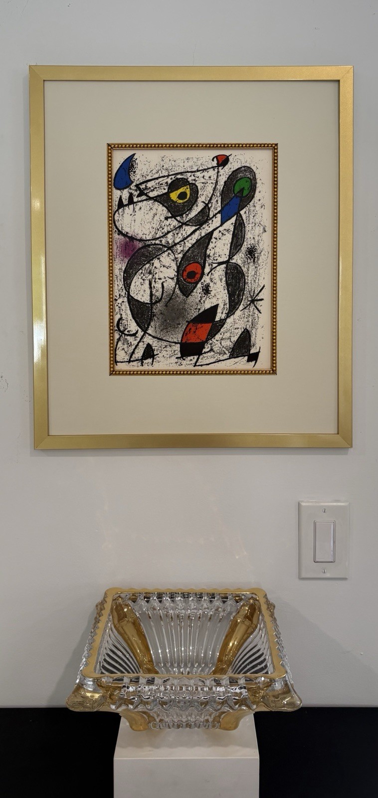 Joan Miró Lithograph Hand Signed & Numbered (1890s-1980s) Matted & Framed