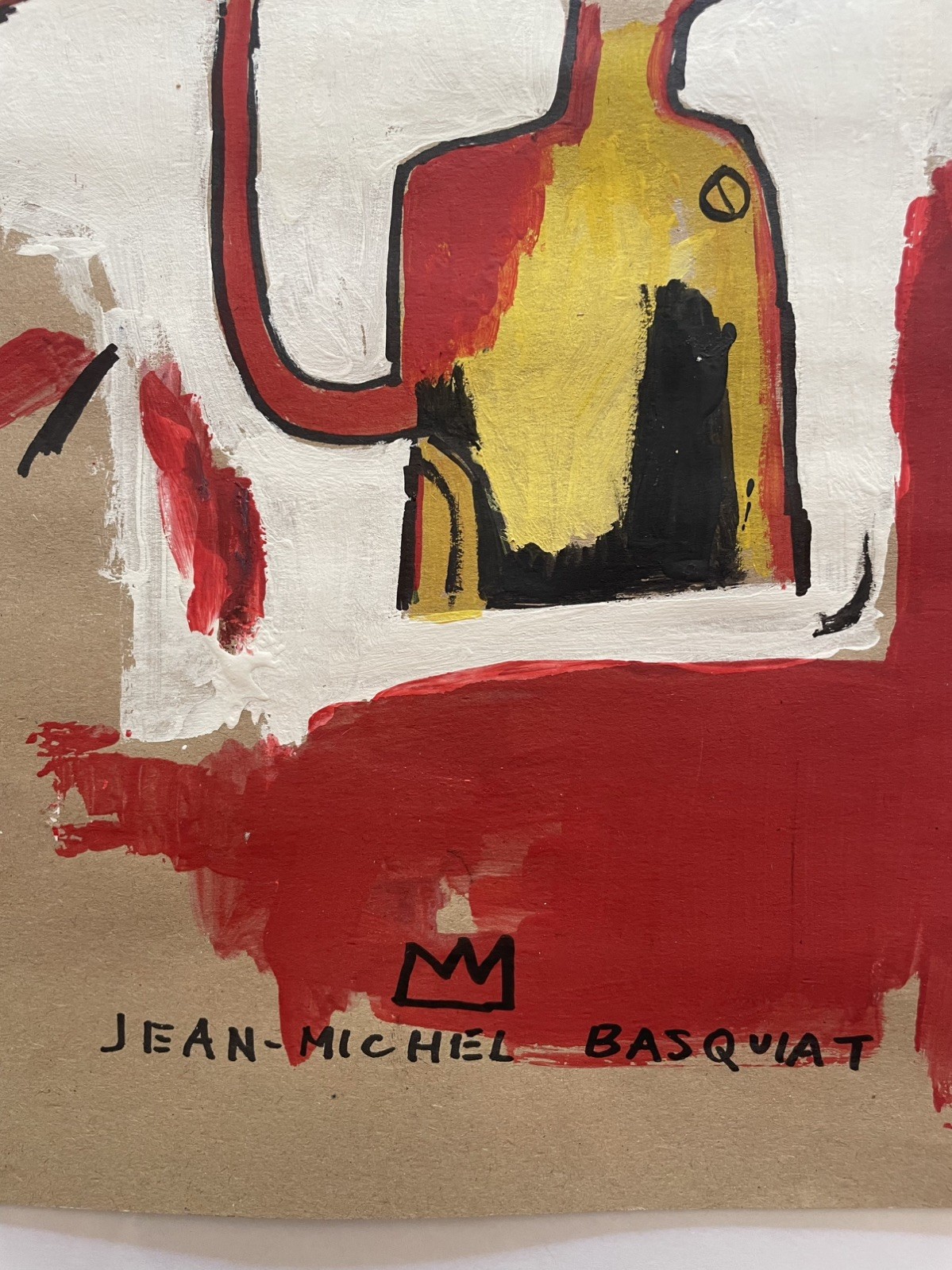 2 X Jean Michel Basquiat Original Painting Drawings Graffiti Street Art NYC F67