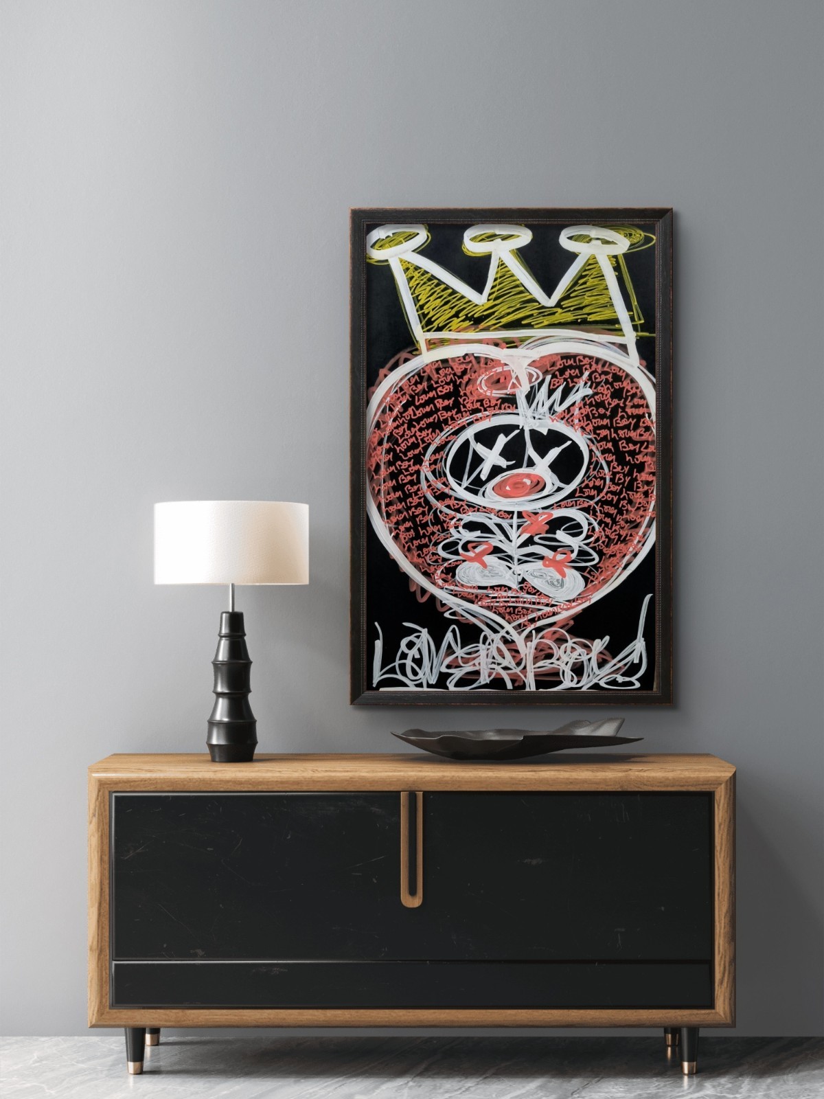 Trey Coppland, Lover Boy Abstract Acrylic Painting, 20+30 in, 2026, Signed