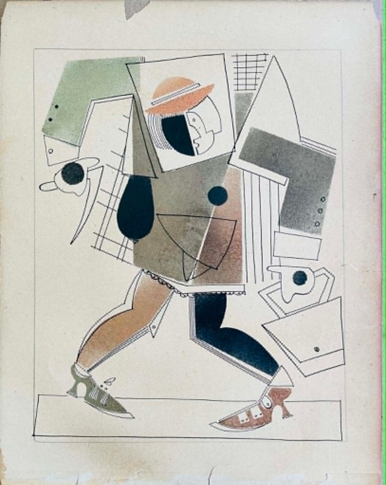 RUSSIAN AVANT GARDE 1920s Attributed to Vladimir Lebedev (1891-1967)