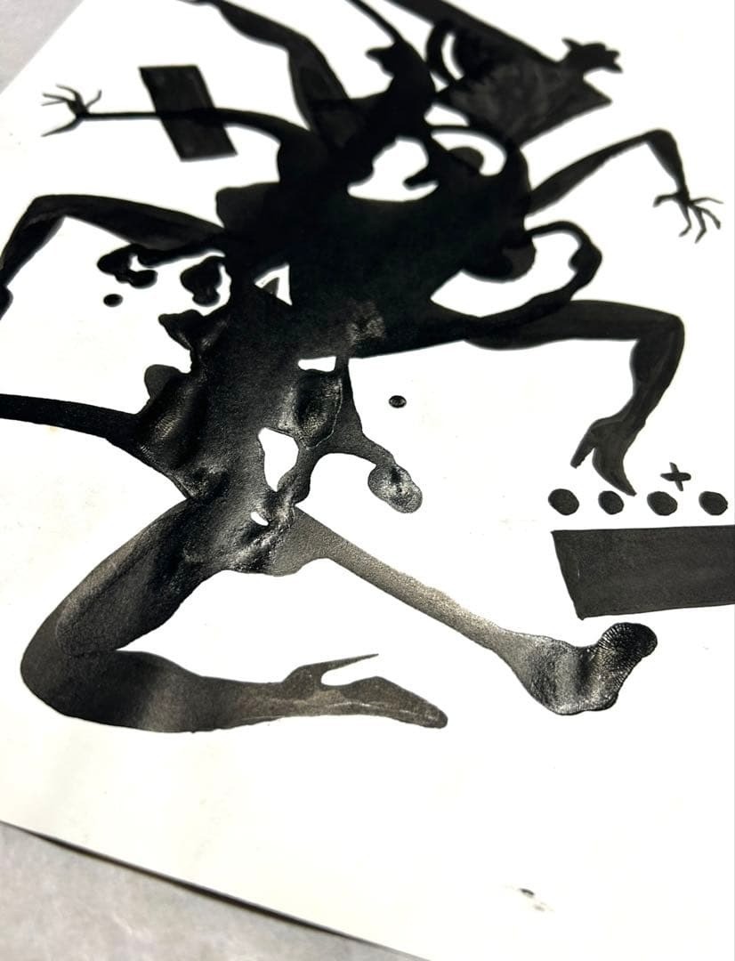 MARK KOSTABI BAGGAGE CLAIM 1989 Signed Sheet Only Rare Vintage Collectible Art