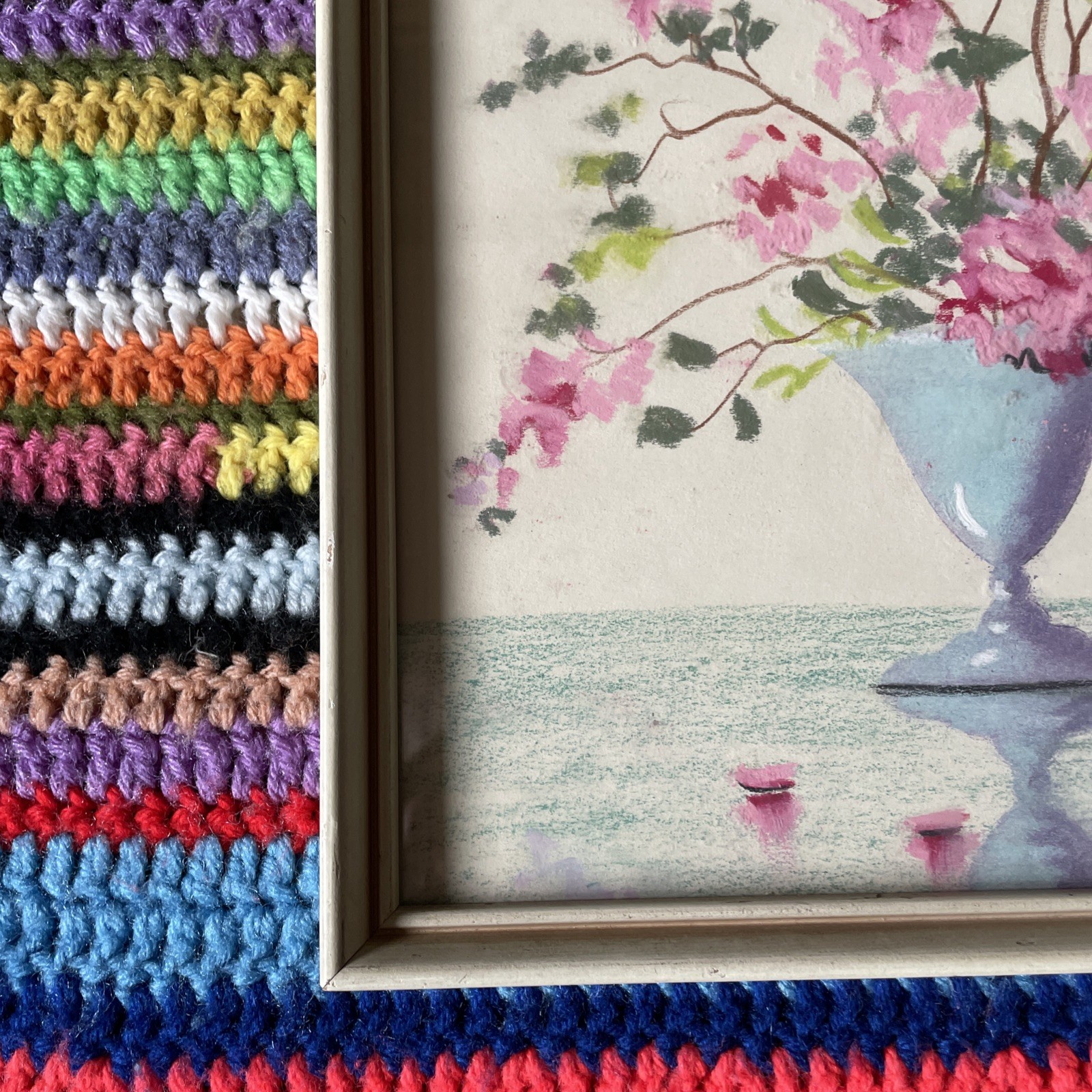2 Mimi Joy Original Pastels Mabel C. Heyde – Vintage Original Frames 12.5 x 10.5