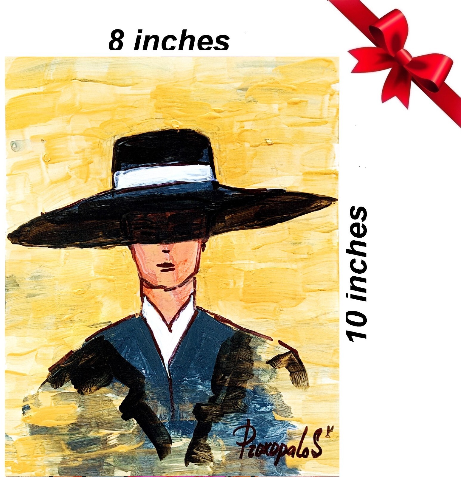 Original Art Woman Face Artwork Faceless Portrait Painting Abstract Woman Art