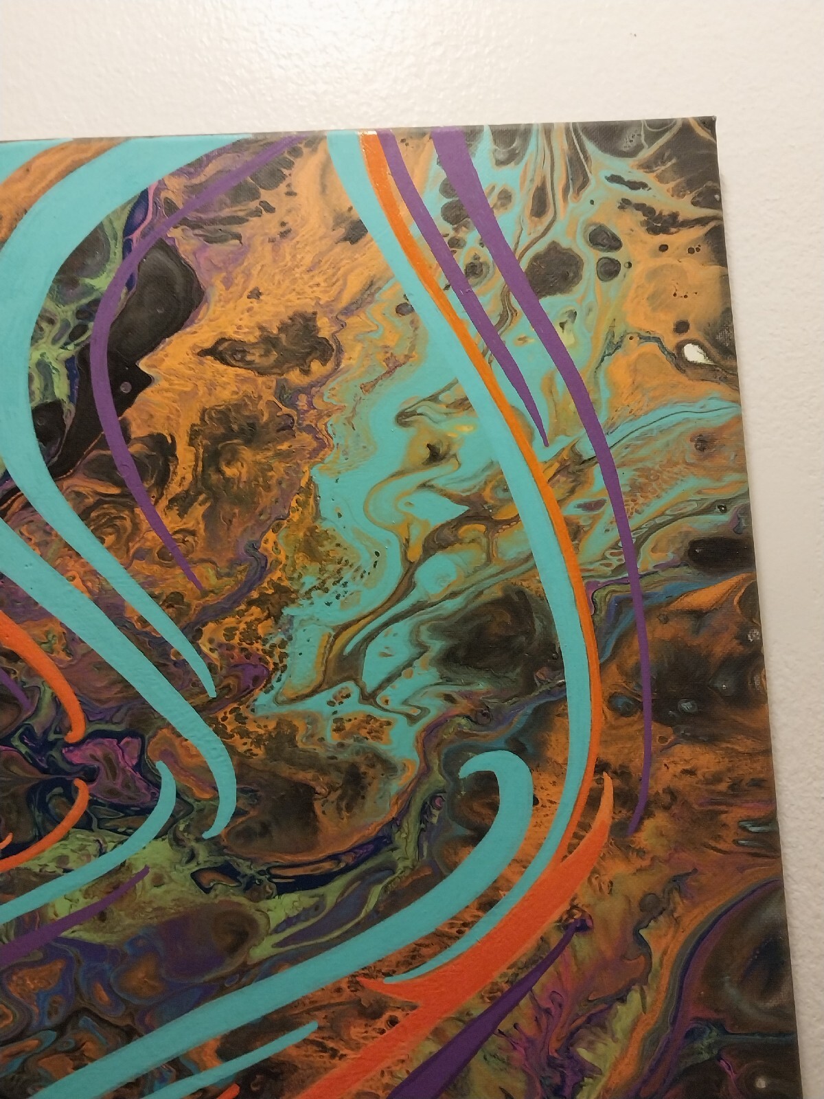 Original Graffiti Designs Painted In Acrylic On Canvas – 16 X 20 Inches