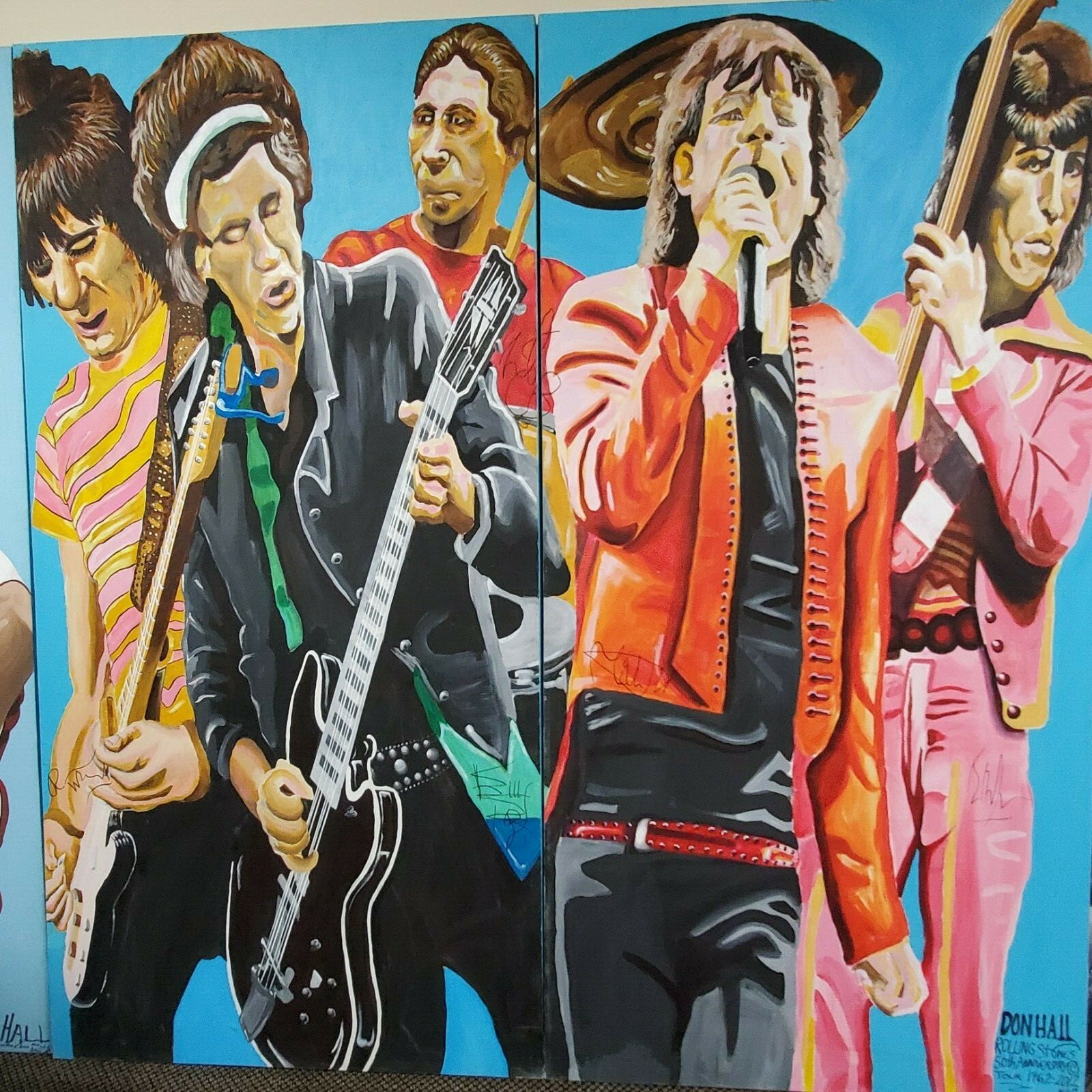 Rolling Stones Mick Jagger Kieth Richards Charlie Watts Brian Jones Bill Wyman