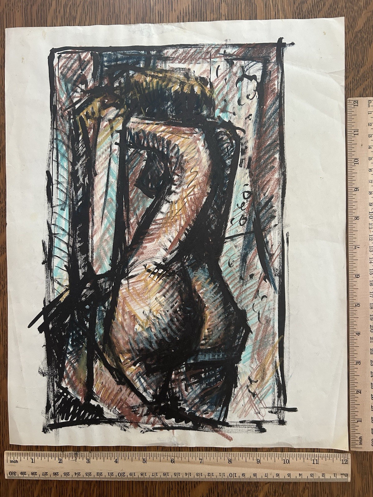 Original Pastel- Artist Carlyle C. Browning 1950/1960’s