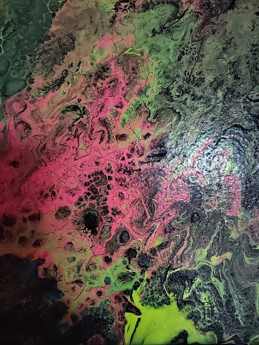 Expressionism Original Modern Abstract Acrylic Pour Painting Canvas 12×16