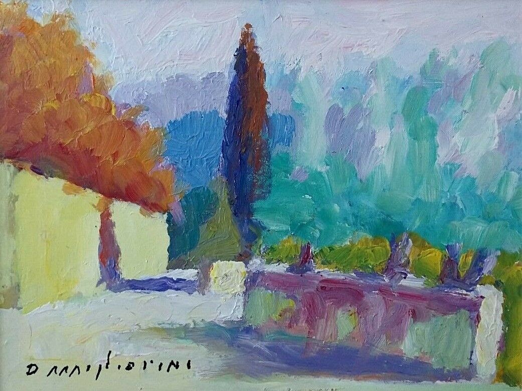 2 WORKS -Tuscany – Dino Migliorini Oil on Hardboard / Pencil on Art Paper