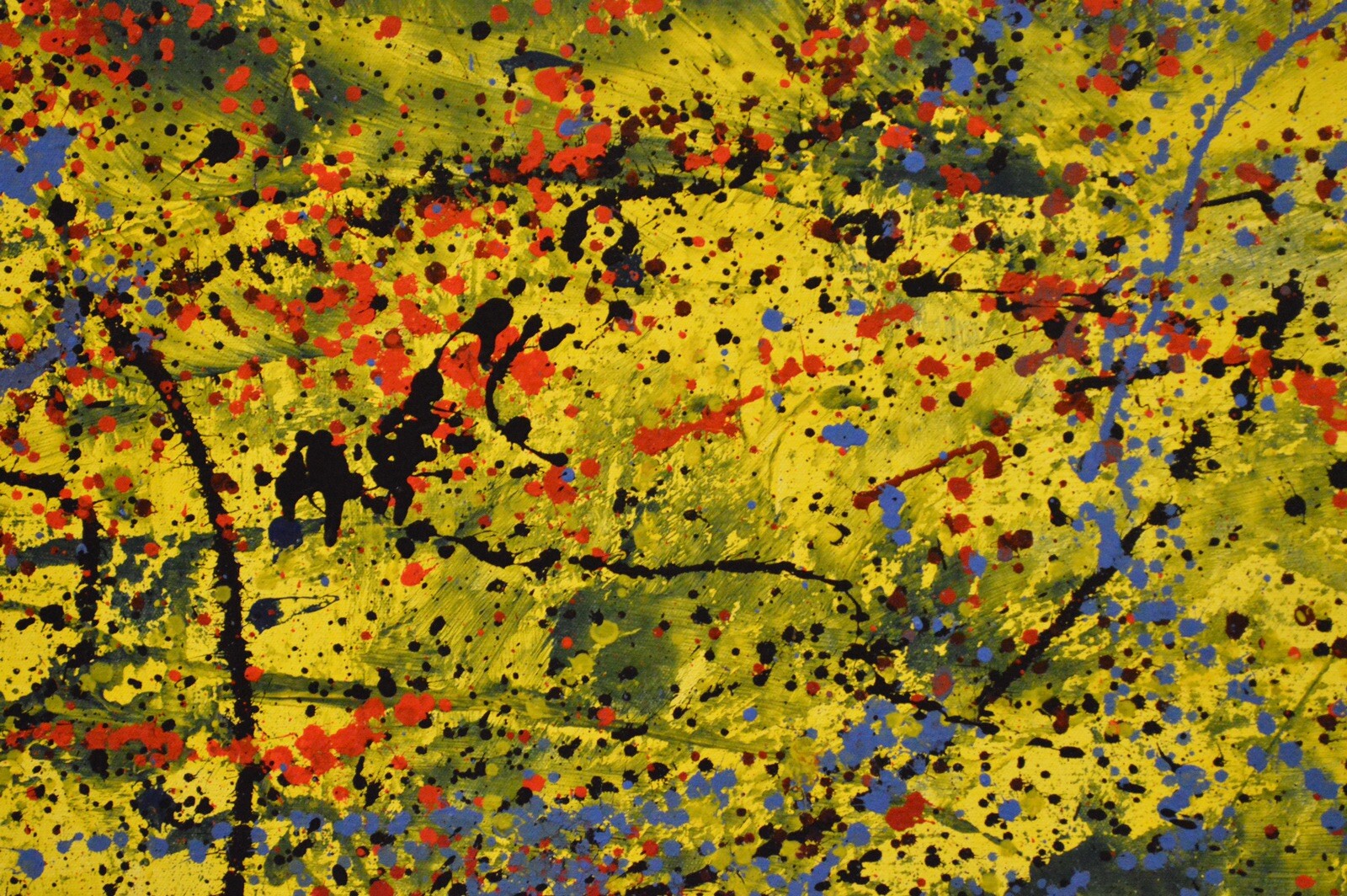 Jackson Pollock style￼ Profession￼al Painting 81” X 62”(6ft 9in)Abstract Modern