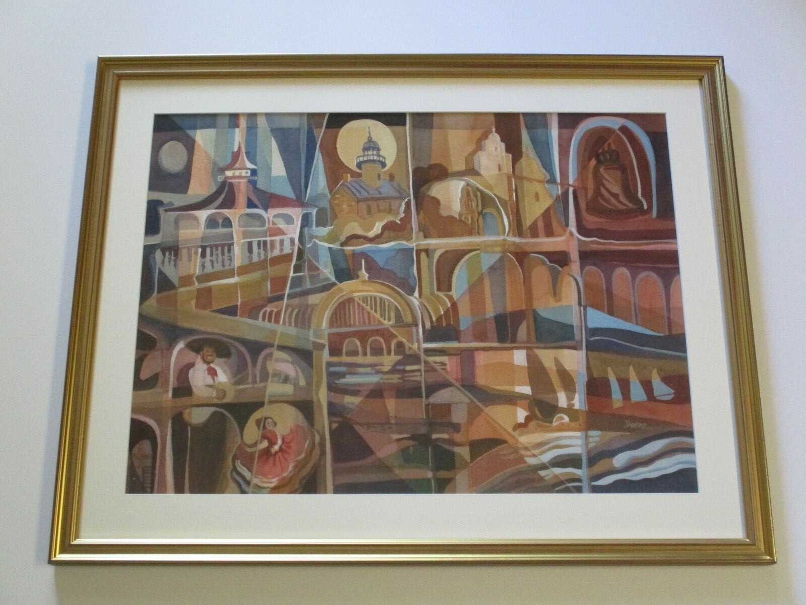 Cultural Painting Regionalism Landscape Famous Places Cubism Abstract Modernism