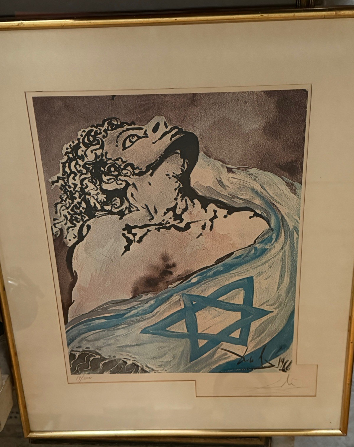Salvador Dali Signed/# Original Lithograph 99/300 Aliyah: The Rebirth of Israel