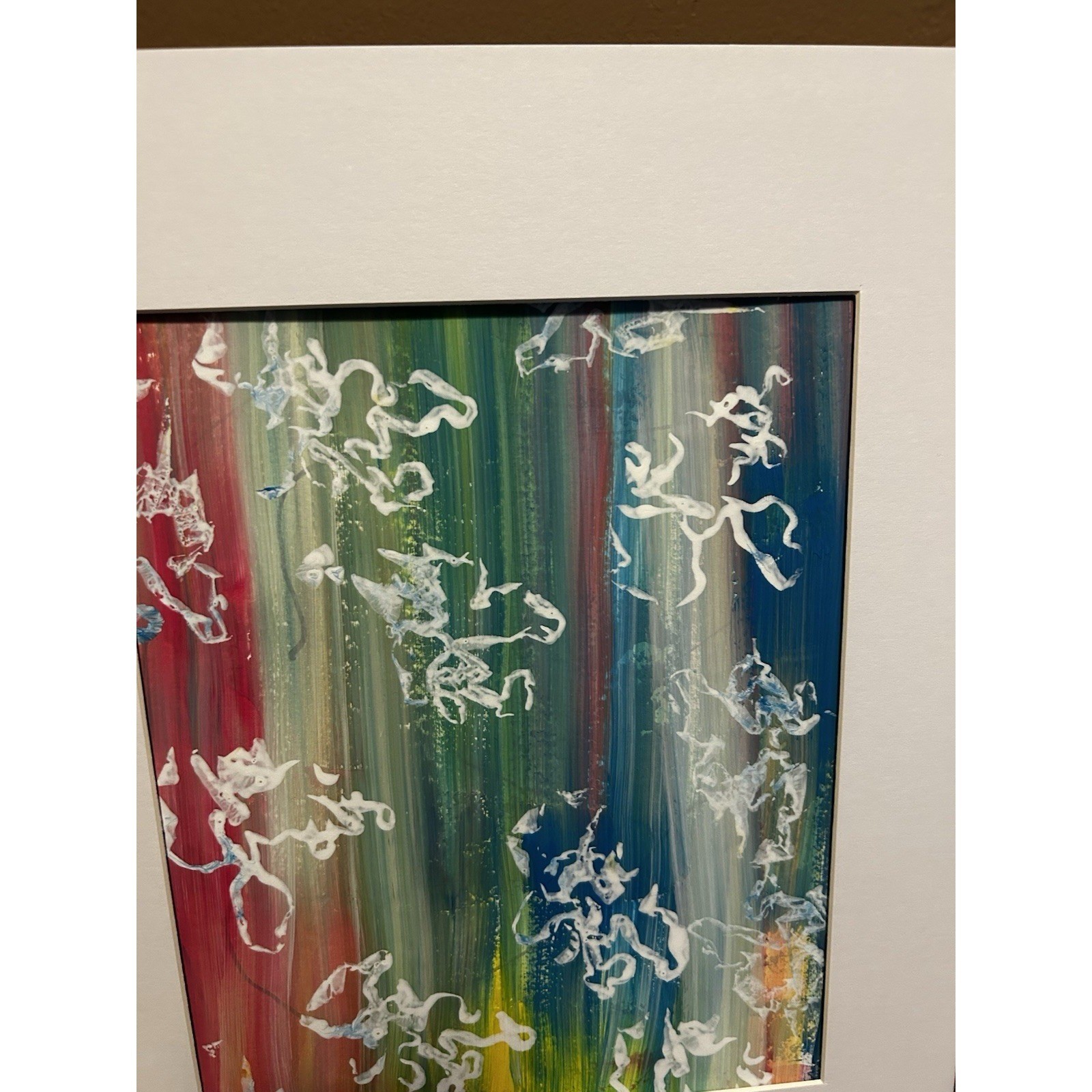 Original 11X14 Abstract Expressionism Wall Art PAPER Titled Colorful Illusions