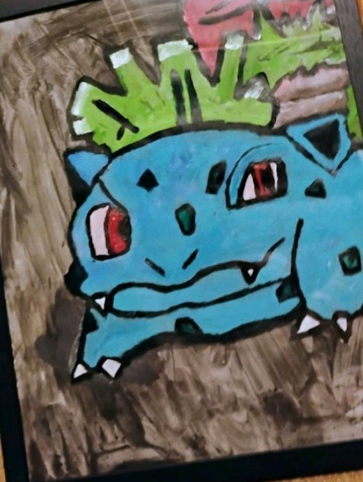 Ivysaur Painting By Nick Feurer Basic Original Signed