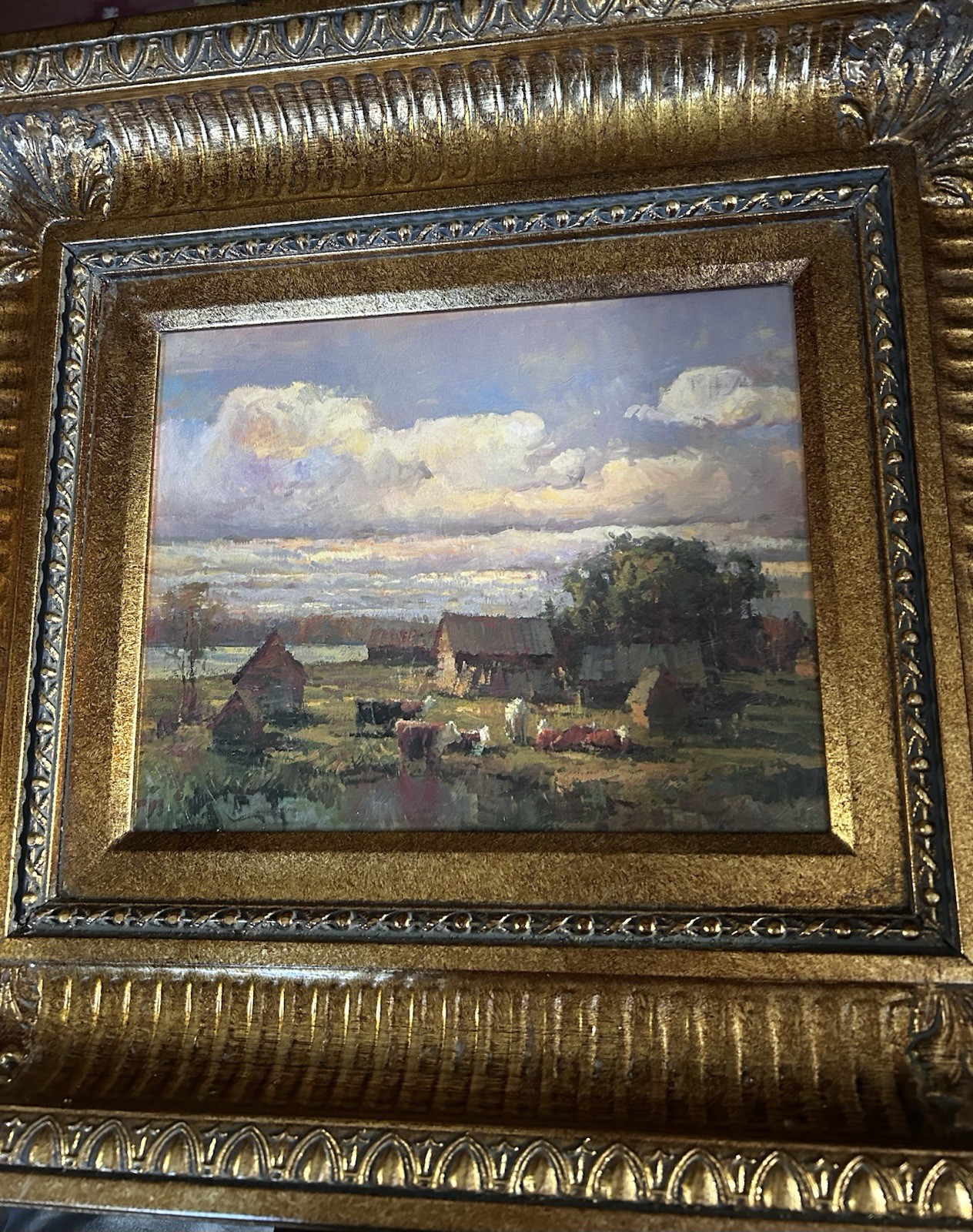 Giclee Painting Ornate Frame