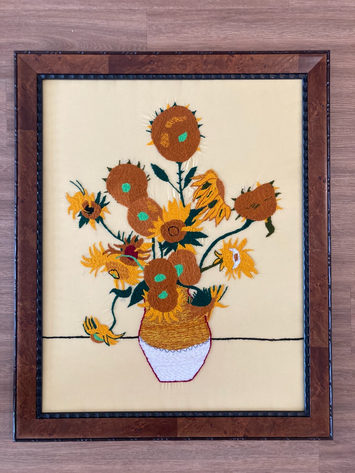 Art, Embroidery, Needle Work, Handmade 32×26