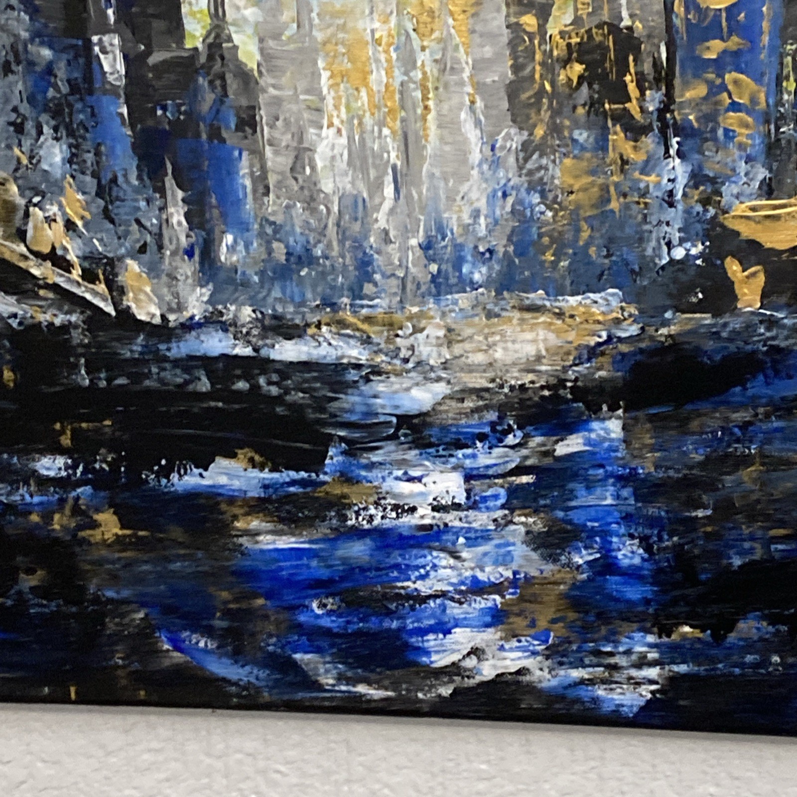 Original Art Work Acrylic Paint On Canvas By Juan Corral Signed 24” X 30” X 1/2”