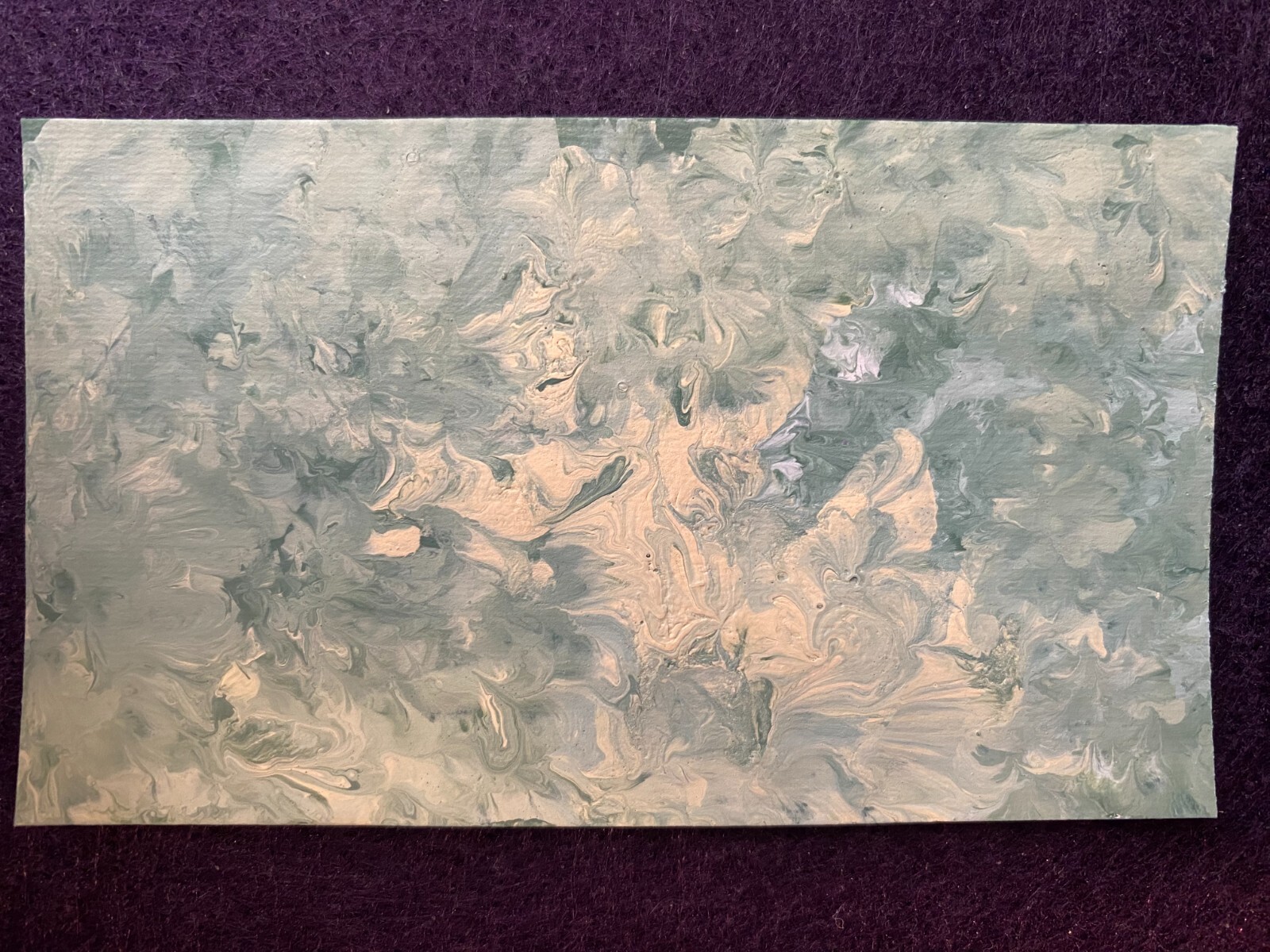 BCA Original Art Card 3.5×2 inches Abstract Latex Signed WGF 2024.0117 G