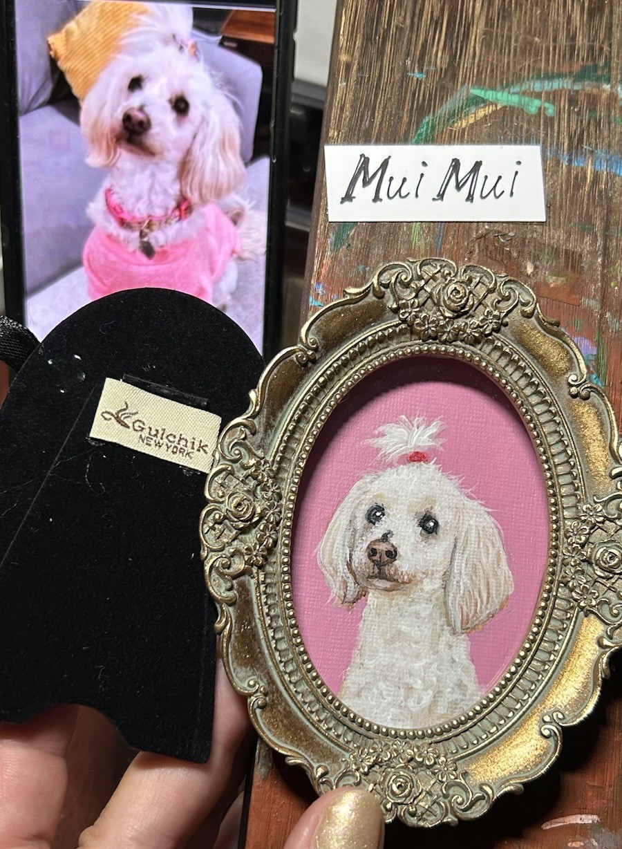 Custom Original Pet Portrait Cat Dog in 3”x 4″ Memorial Painting Process Videos