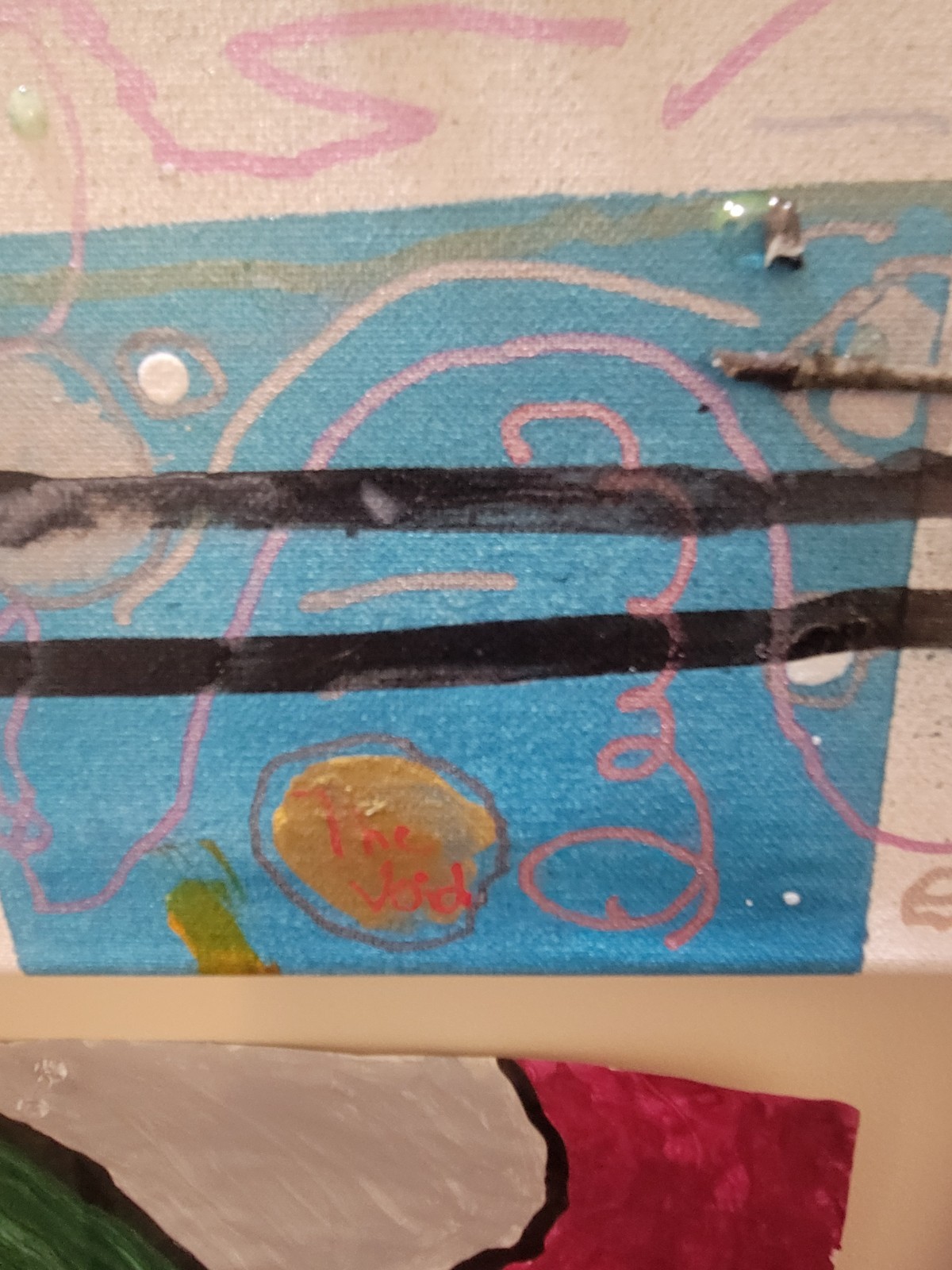 Handmade OOAK Ultra Contemporary 24×48 Acrylic 3D Painting On Stretched Canvas