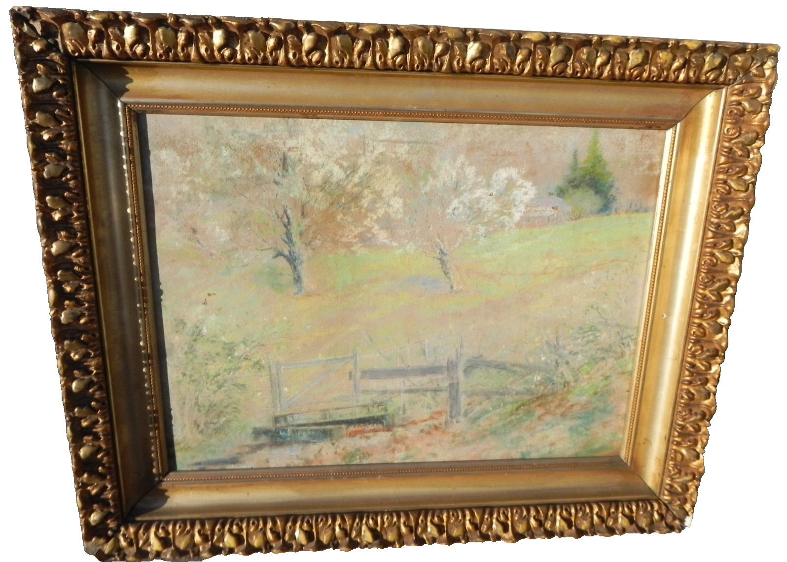 Frank Girardin 1856-1945 California Indiana art impressionist pastel landscape