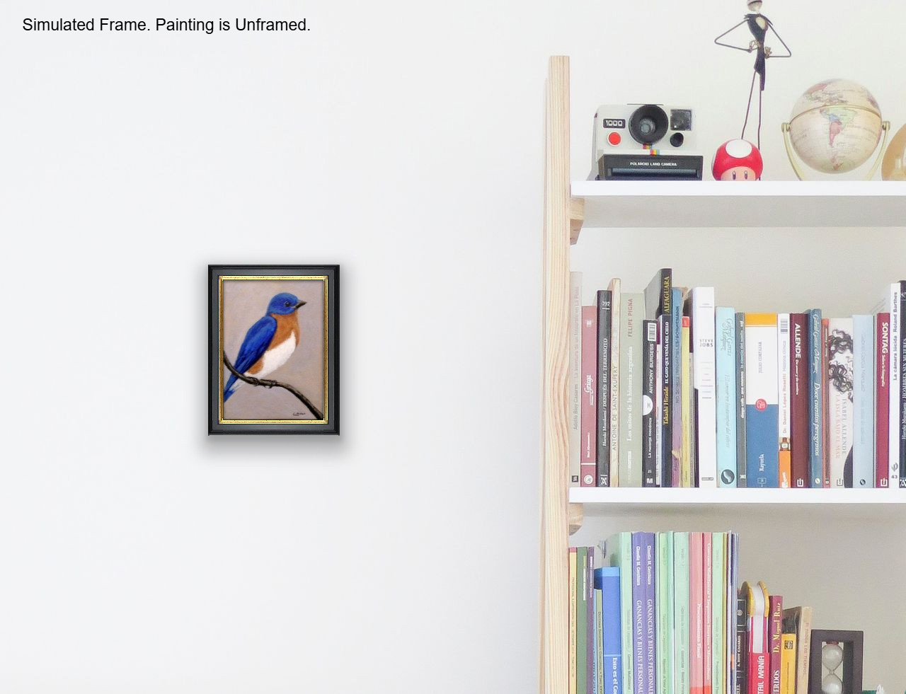 Bluebird Original Bird Painting by Chris Miller 5×7 Wildlife Fine Art Decor