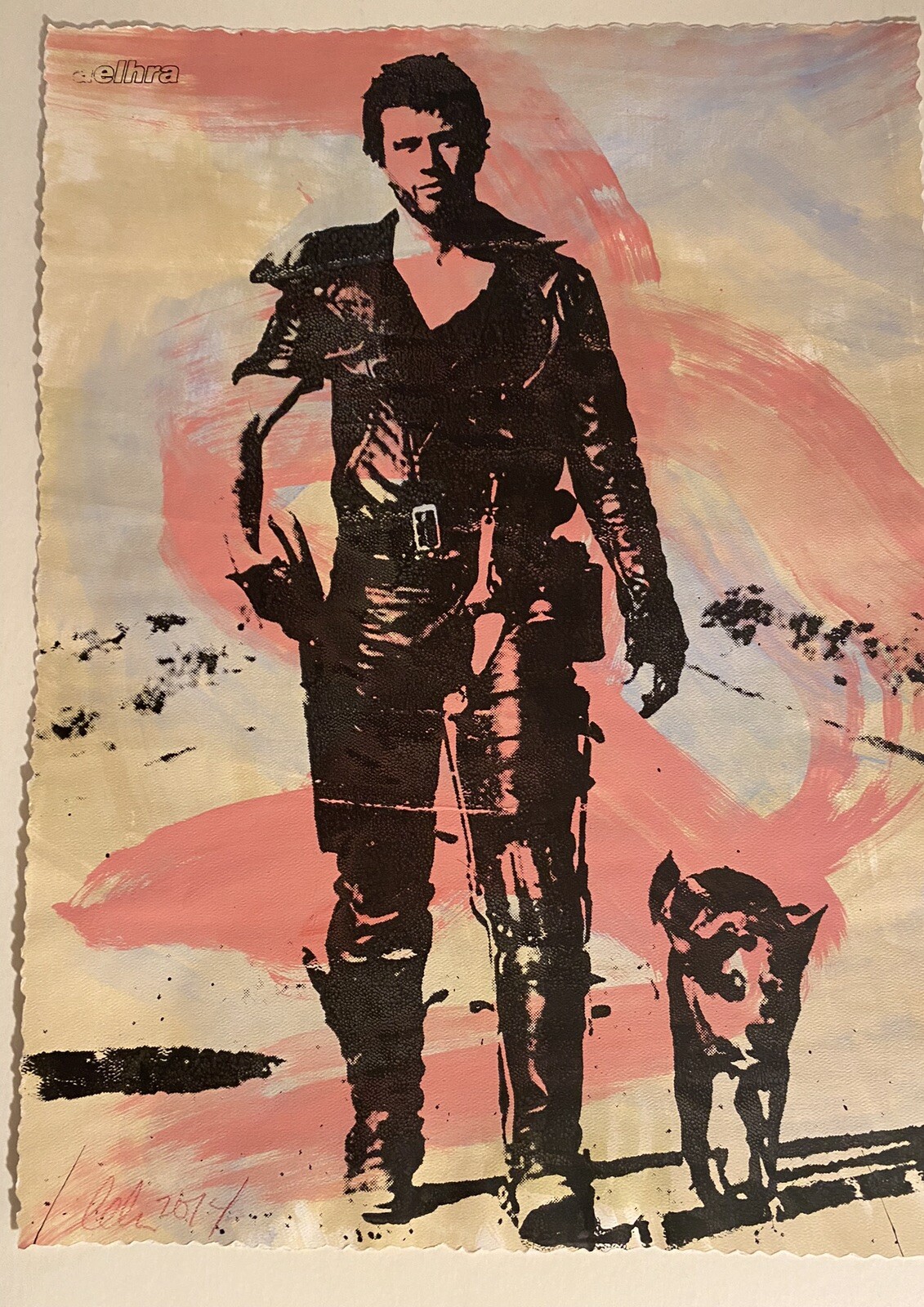 “Mad Max” O.G. Mixed Media Hand Embellished Original By Aelhra
