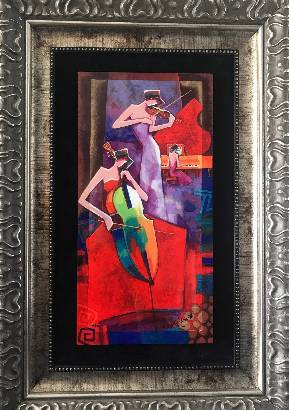 CHARLES LEE – Three Virtuosos – Dye Sublimation on Wood, Signed and Framed
