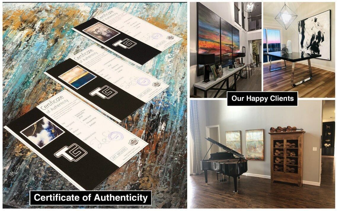 Abstract Landscape Painting Neutral Earth Tone Canvas Original Modern Art 50×50″