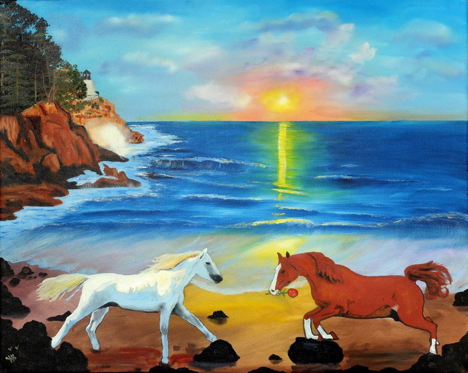 «Gift»- Art, Painting, Giclee on Canvas 22″x27″ LTD by Yelena Berzon