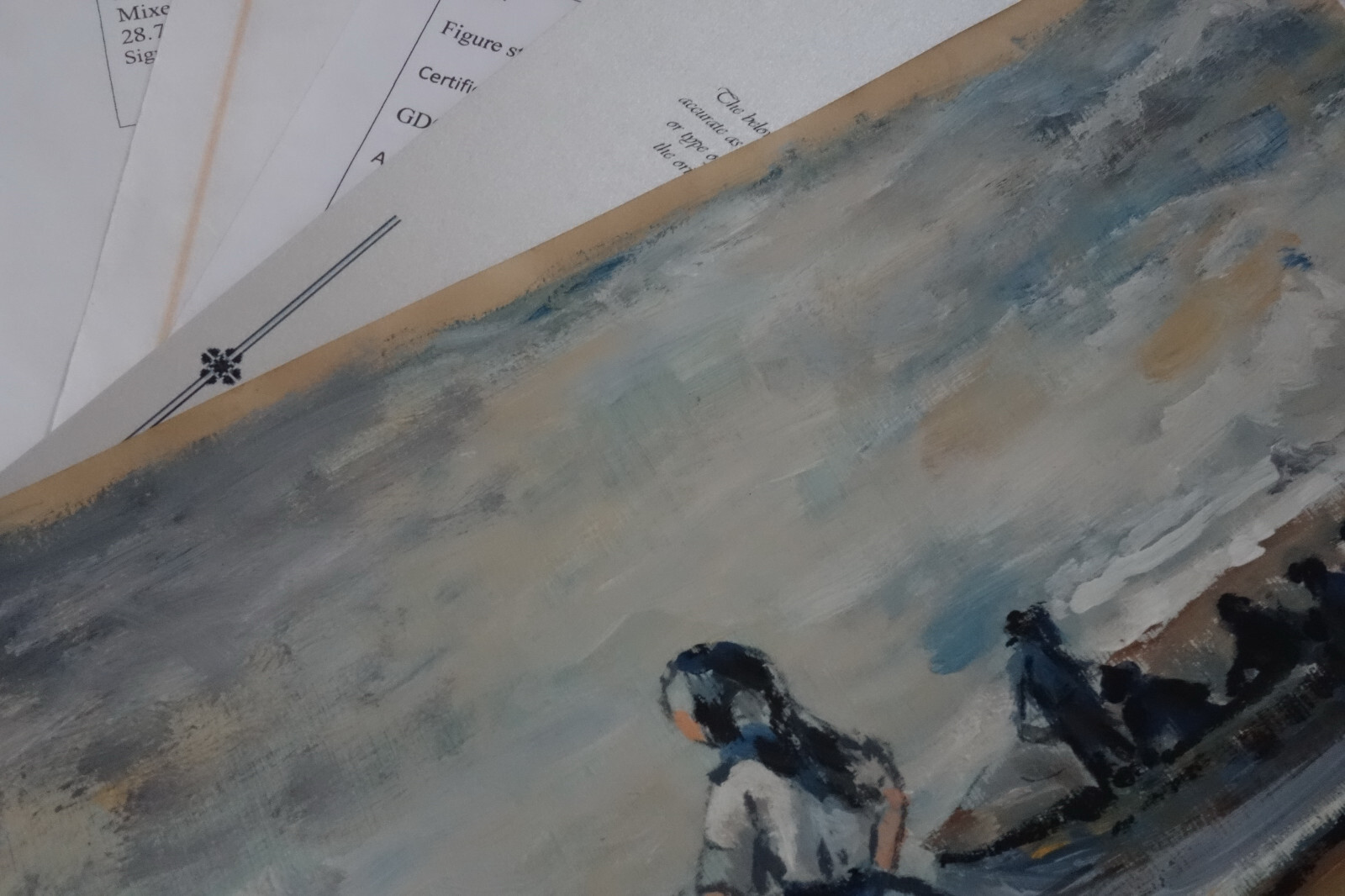 Rare fine unique American seaside painting, signed Winslow Homer, w COA