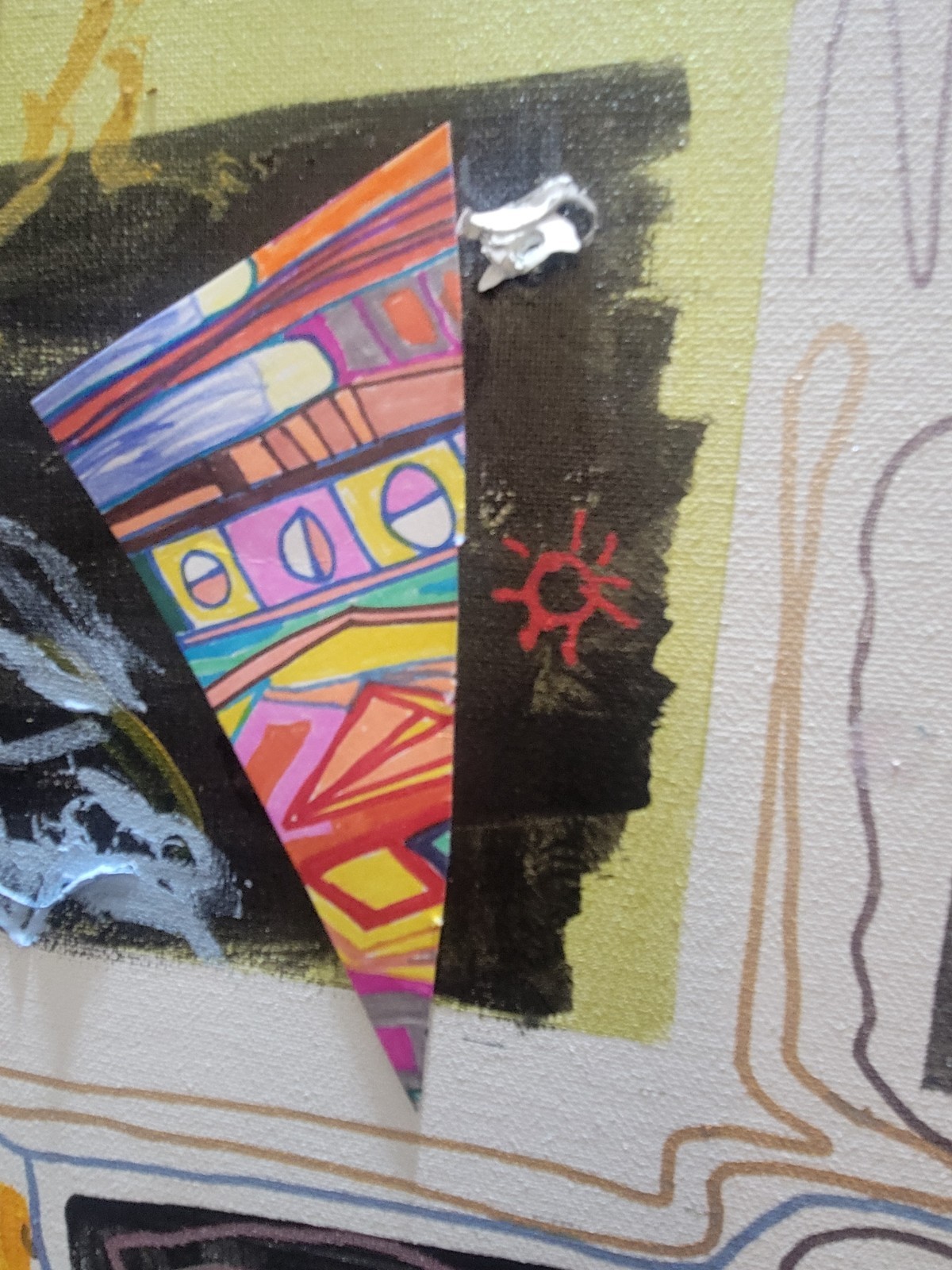 Handmade OOAK Ultra Contemporary 24×48 Acrylic 3D Painting On Stretched Canvas