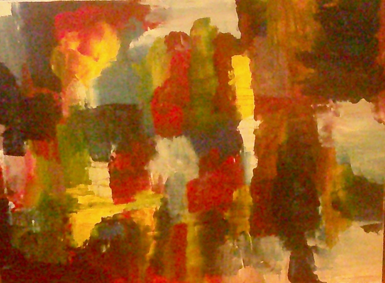 abstract paintings on canvas original painted collision acrylic 30by40 on canvas