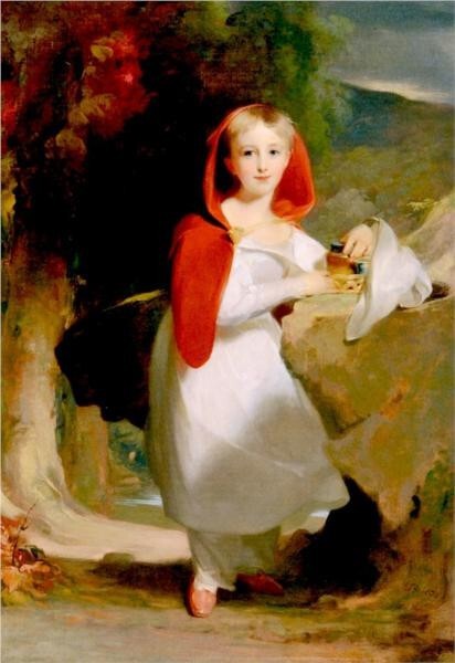 stunning oil painting handpainted on canvas-Little Red Riding Hood
