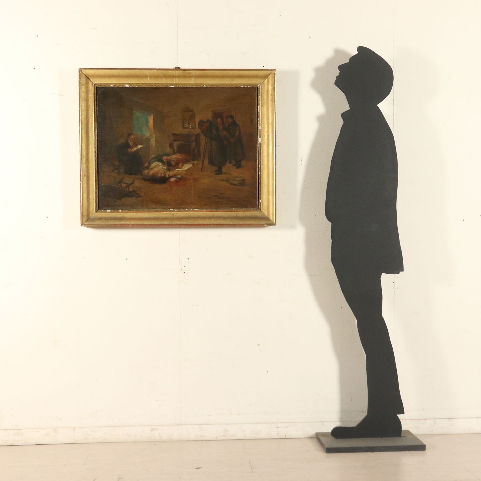 The Tragic Return Oil on Canvas Late 1800s