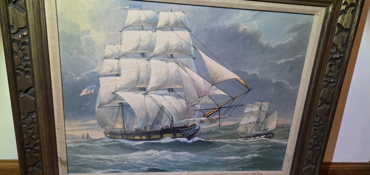 William Frederick Mitchell Naval / Merchant ship LITHO on CANVASS Ship Ocean