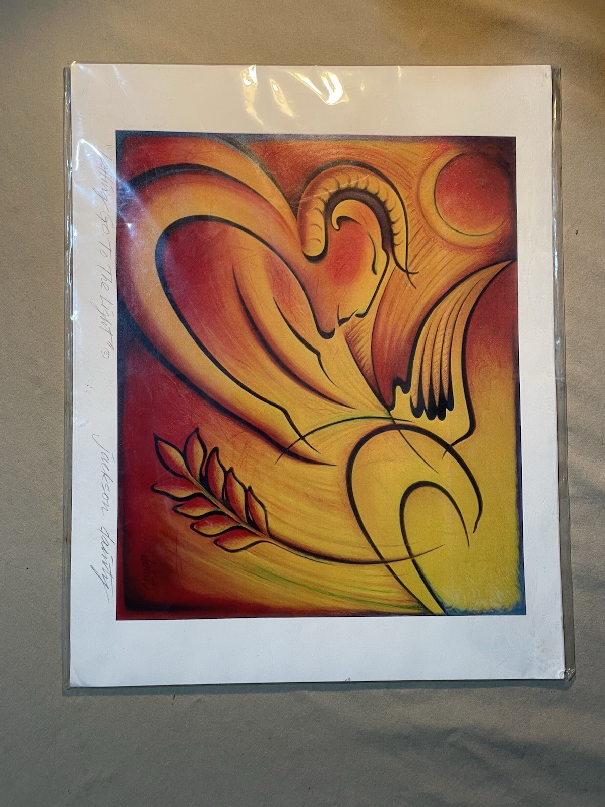 Letting Go To The Light» by artist Jackson Dainty