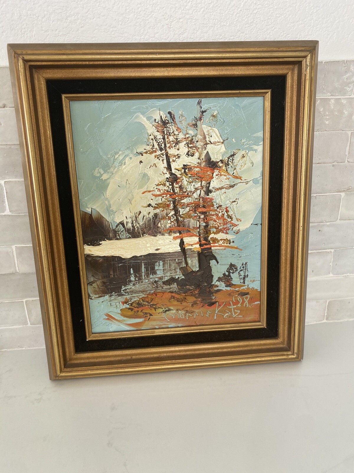 Morris Katz Original Oil Painting 1981