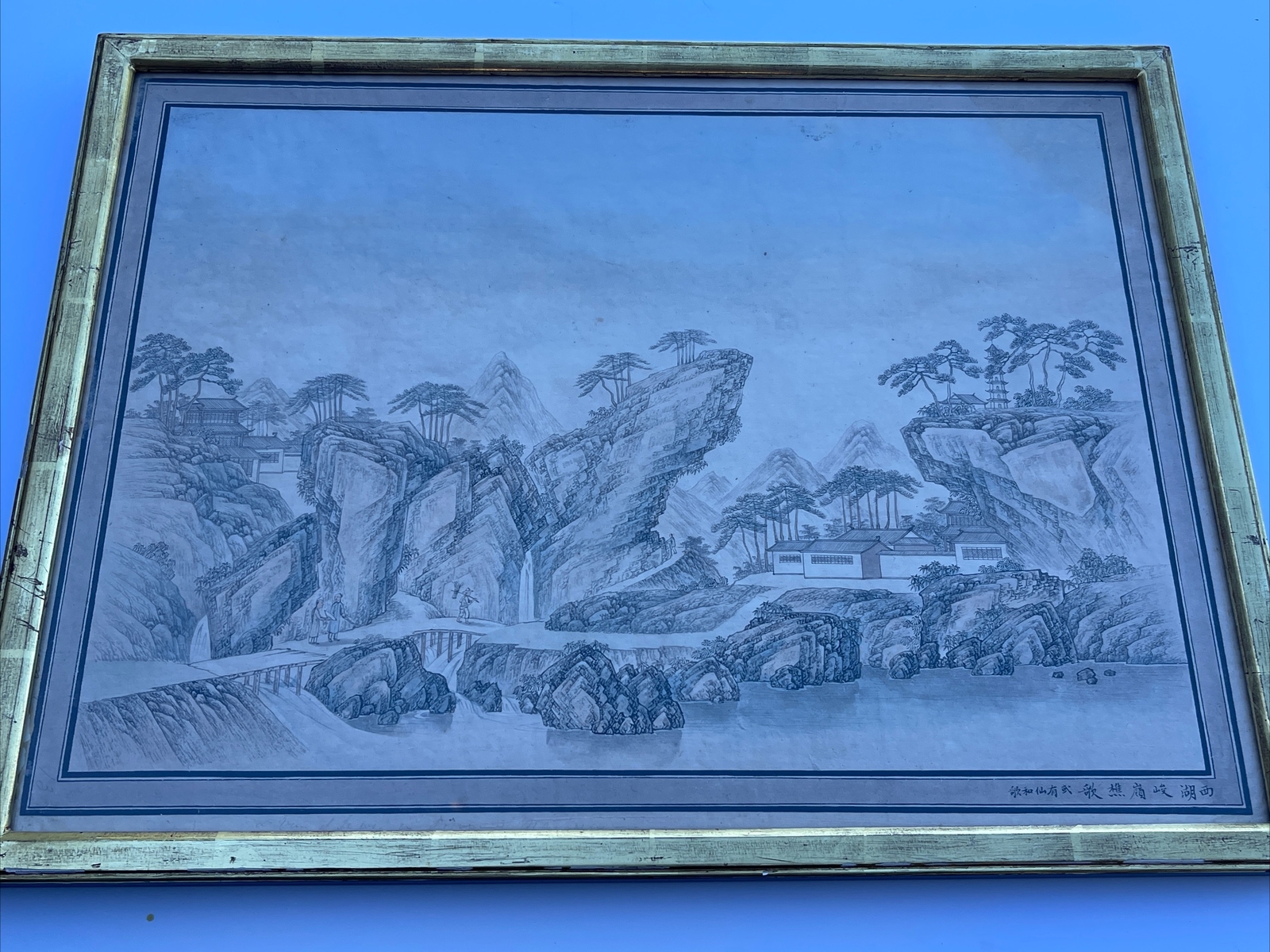 ANTIQUE FINE OLD CHINESE LANDSCAPE PAINTING SCHOLAR MASTER 18TH TO 19TH CENTURY