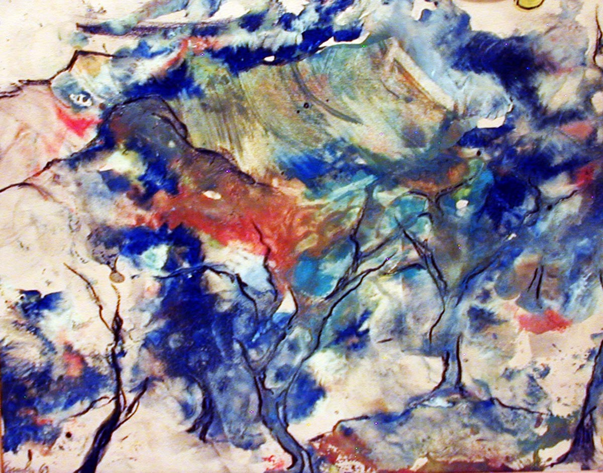 Australian Oil on Paper BARBARA BRASH ‘Landscape with Trees 1963’ 10.5″ x 13.5″