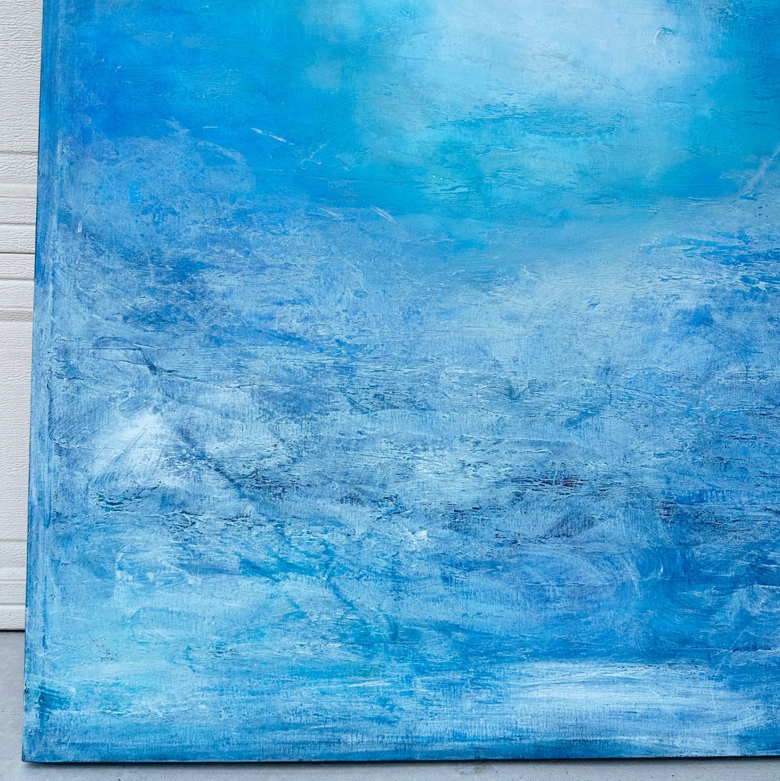 «Each Breath a Gift» – Original Abstract Painting (2015) Dimensions: 50″H x 40″W