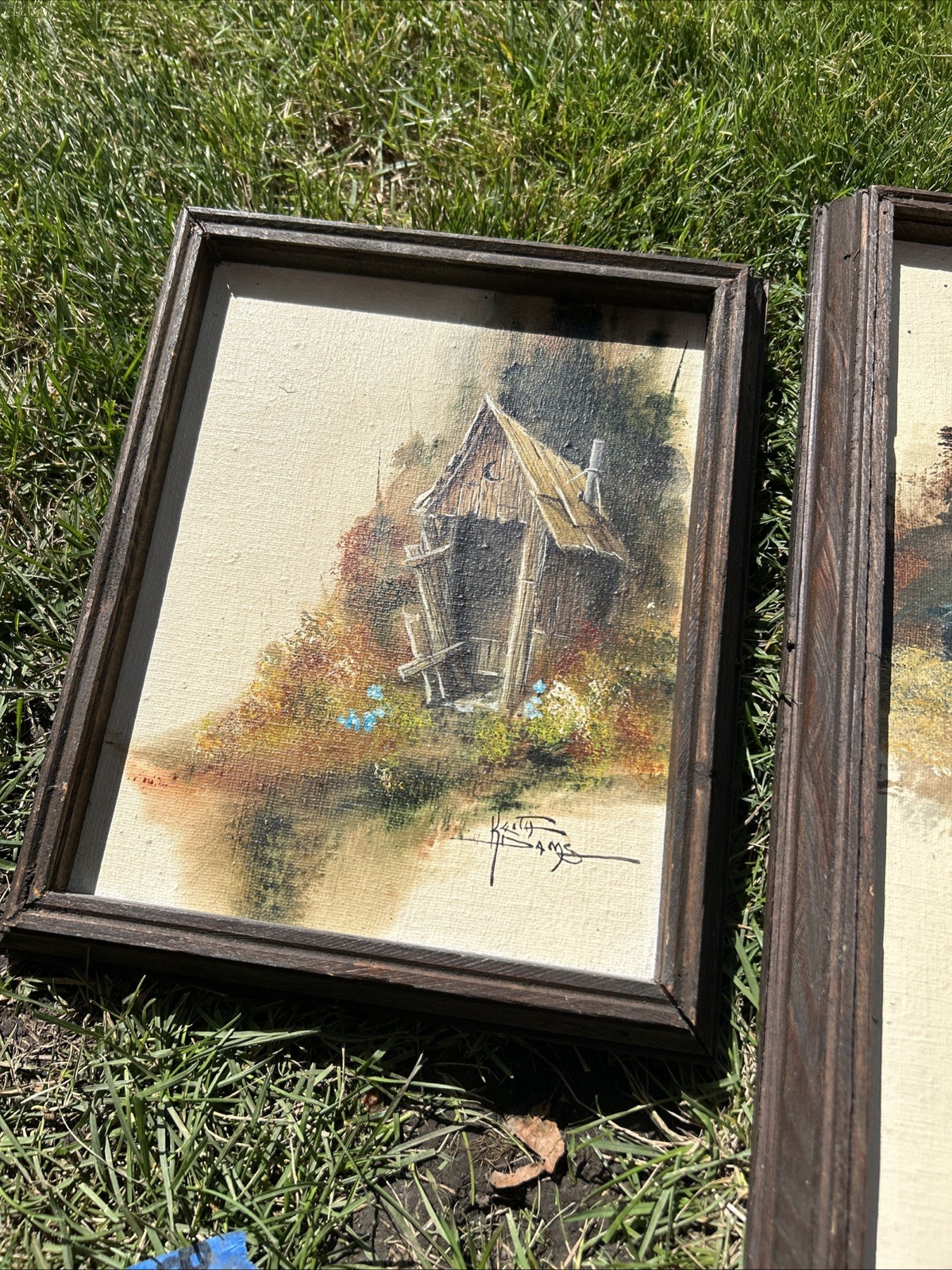 VINTAGE 3 PAINTINGS KEITH WINTERHAWK ADAMS BEAUTIFUL